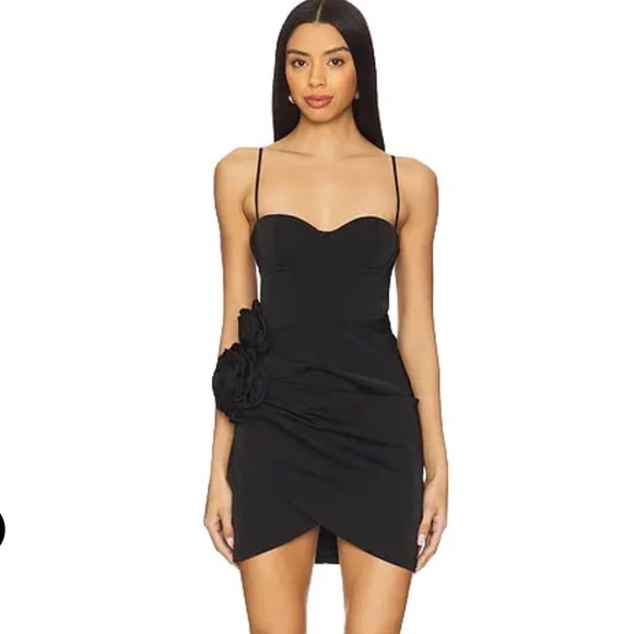 NBD Kevin Mini Dress Black Bustier Ruched Floral Appliqu Size S Revolve NWT - www.disolcolor.com NBD Kevin Mini Dress Black Bustier Ruched Floral Appliqu Size S Revolve NWT - www.disolcolor.com